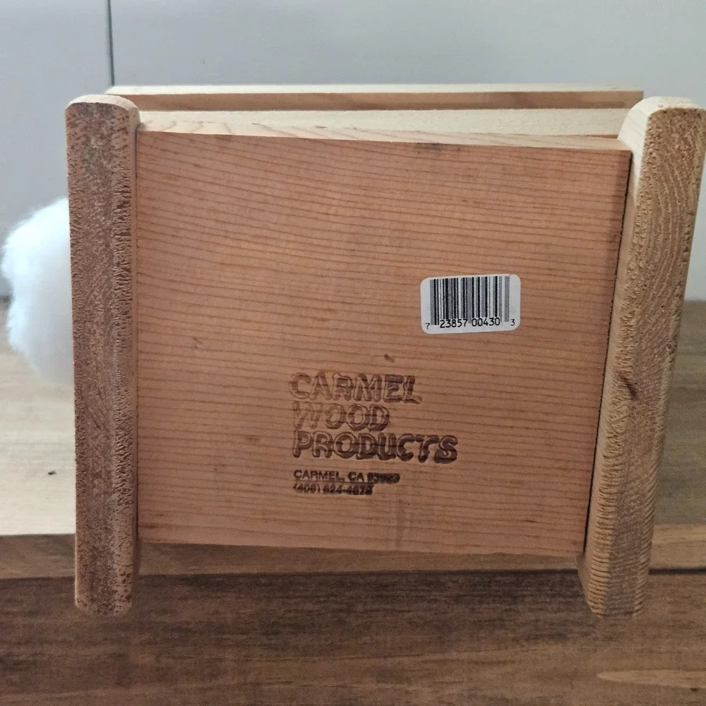 Vintage Camel Wood Products Wooden Bunny Basket Crate Easter Rabbit Decor